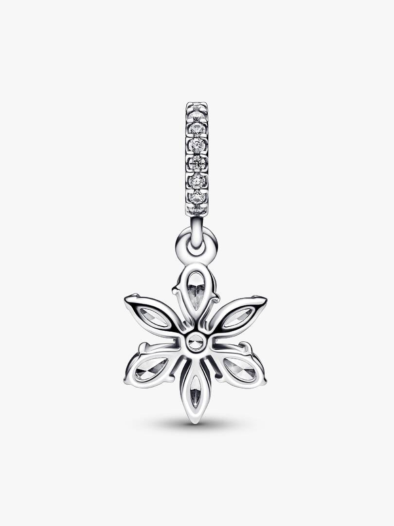Sparkling Herbarium Cluster Dangle Charm Sterling Silver S925 Hallmarked Bracelet Charm | Gift for Her
