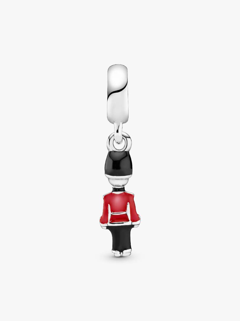 British Royal Guard Dangle Charm Hallmarked S925 Sterling Silver