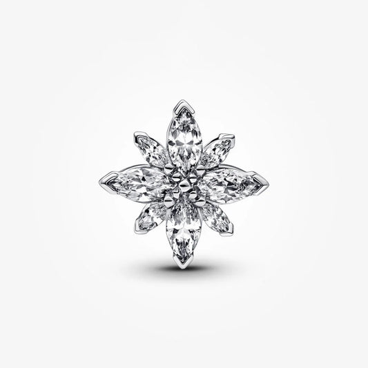 Sparkling North Star Charm Hallmarked S925 Sterling Silver