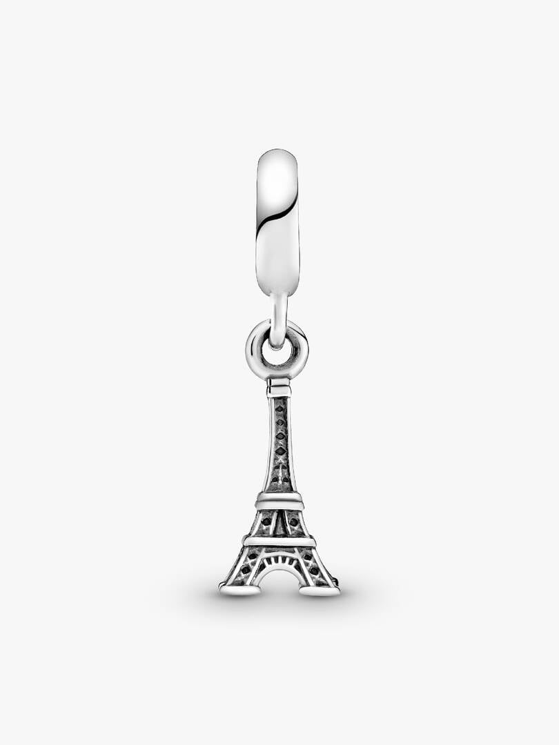 Paris Eiffel Tower Dangle Charm Sterling Silver S925 Hallmarked Bracelet Charm | Gift for Her