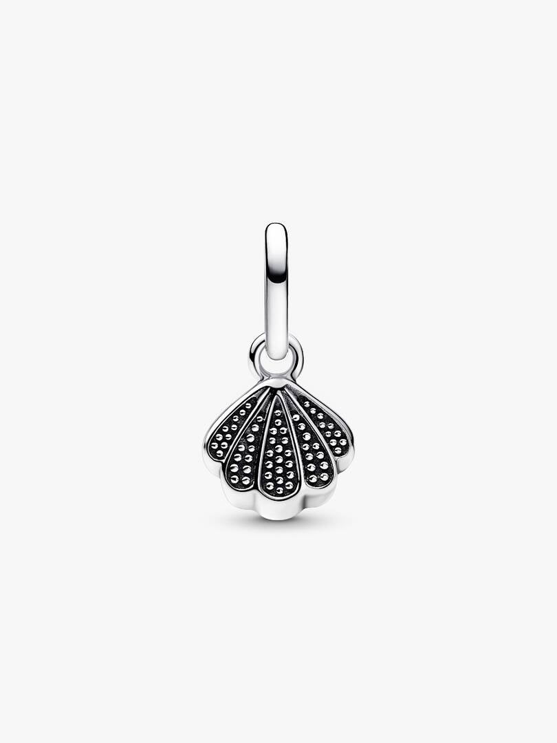 Sparkling Shell Mini Dangle Charm S925 Sterling Silver
