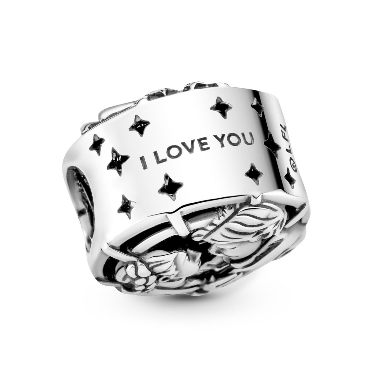 Star Wars Han Solo & Leia Kiss Charm S925 Sterling Silver