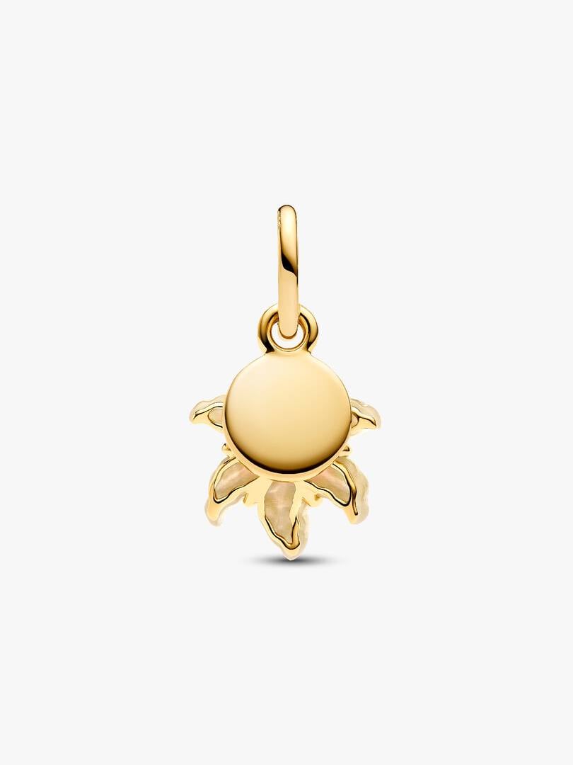 Disney Tangled Sundrop Flower Glow in the Dark Dangle Charm S925 Sterling Silver