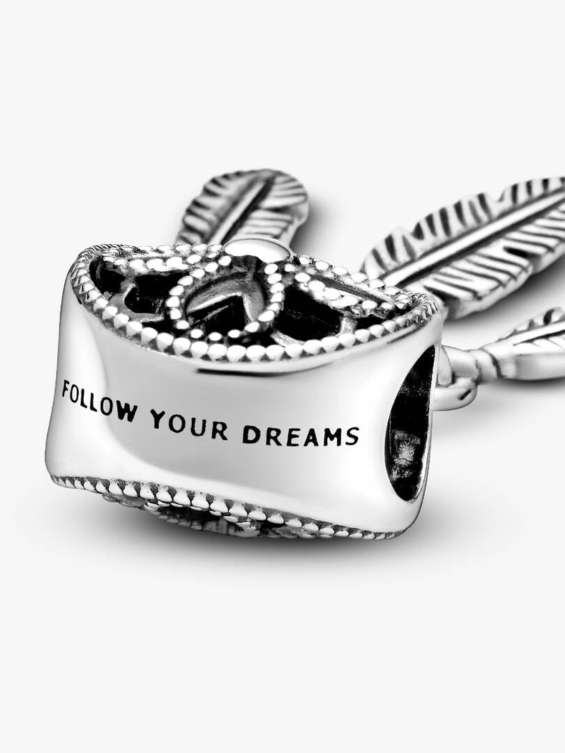 Spiritual Dreamcatcher Charm Hallmarked S925 Sterling Silver