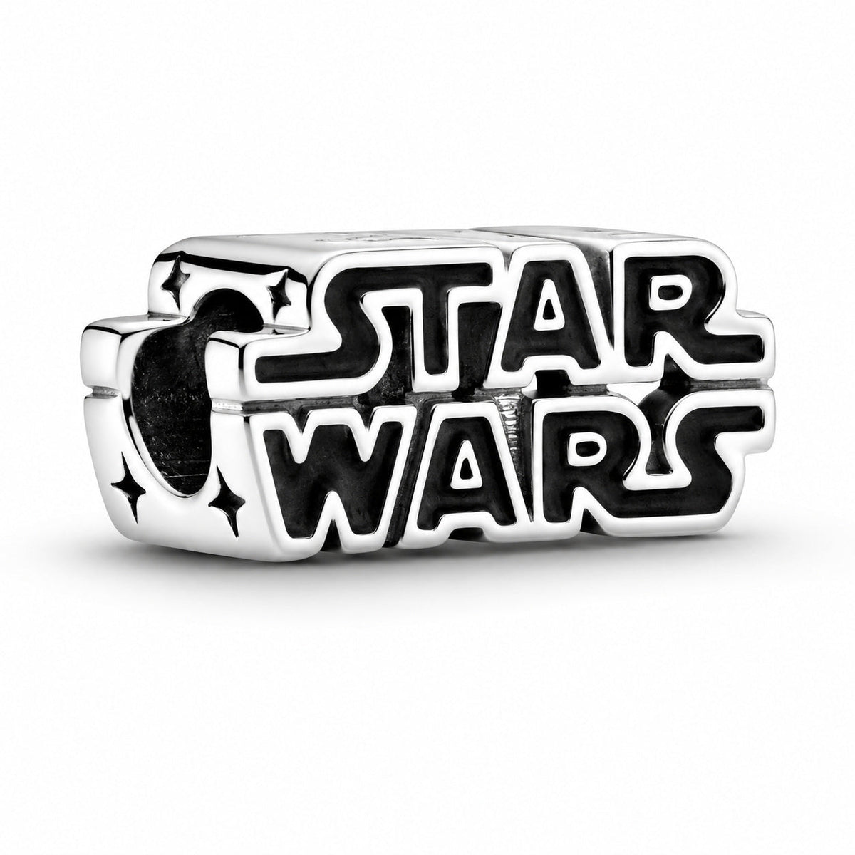 Star Wars Silver Logo Charm S925 Sterling Silver