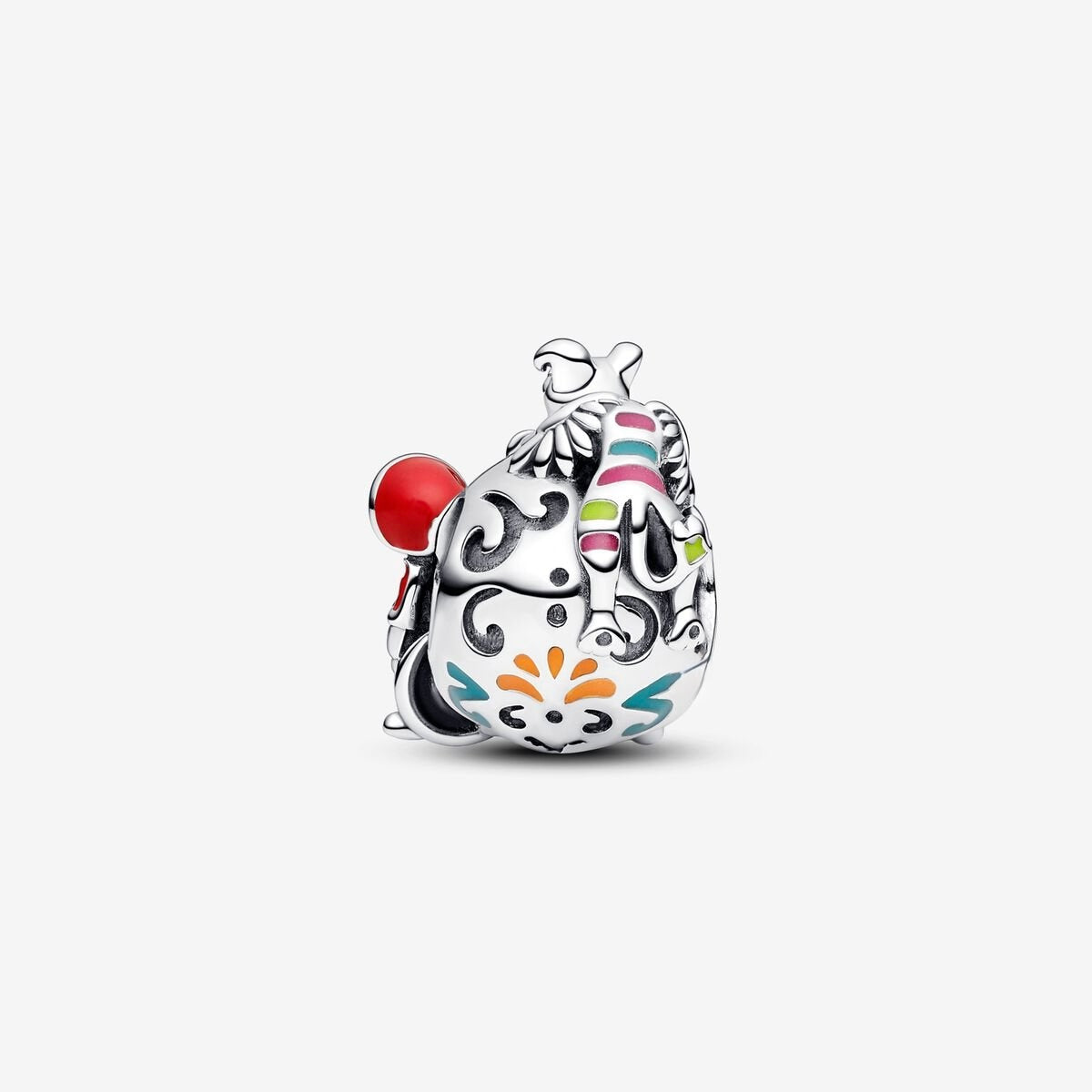 Disney Pixar Coco Miguel & Dante Skull Glow-in-the-Dark Charm S925 Sterling Silver