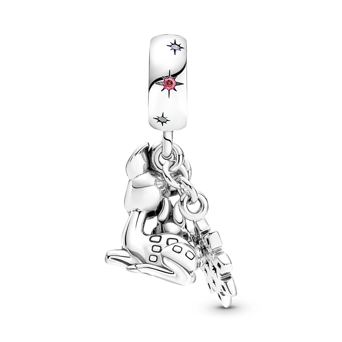Disney Bambi & Thumper Dangle Charm S925 Sterling Silver