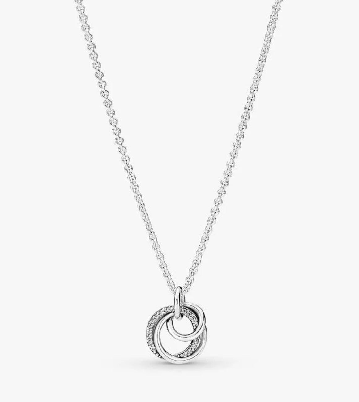 Family Always Encircled pendant necklace Sterling Silver S925 Hallmarked | Gift for Her