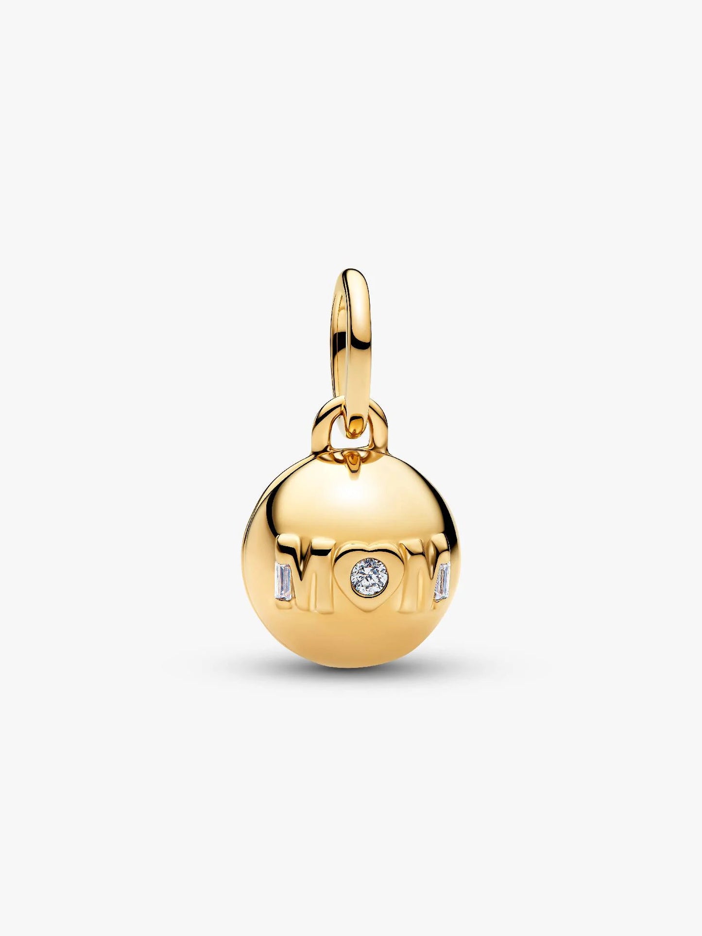 Mum Ball Clasp Charm Sterling Silver S925 Hallmarked Bracelet Charm | Gift for Her