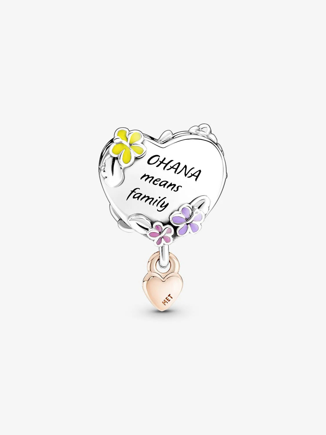 Disney Lilo & Stitch Ohana Charm Sterling Silver S925 Hallmarked Bracelet Charm | Gift for Her
