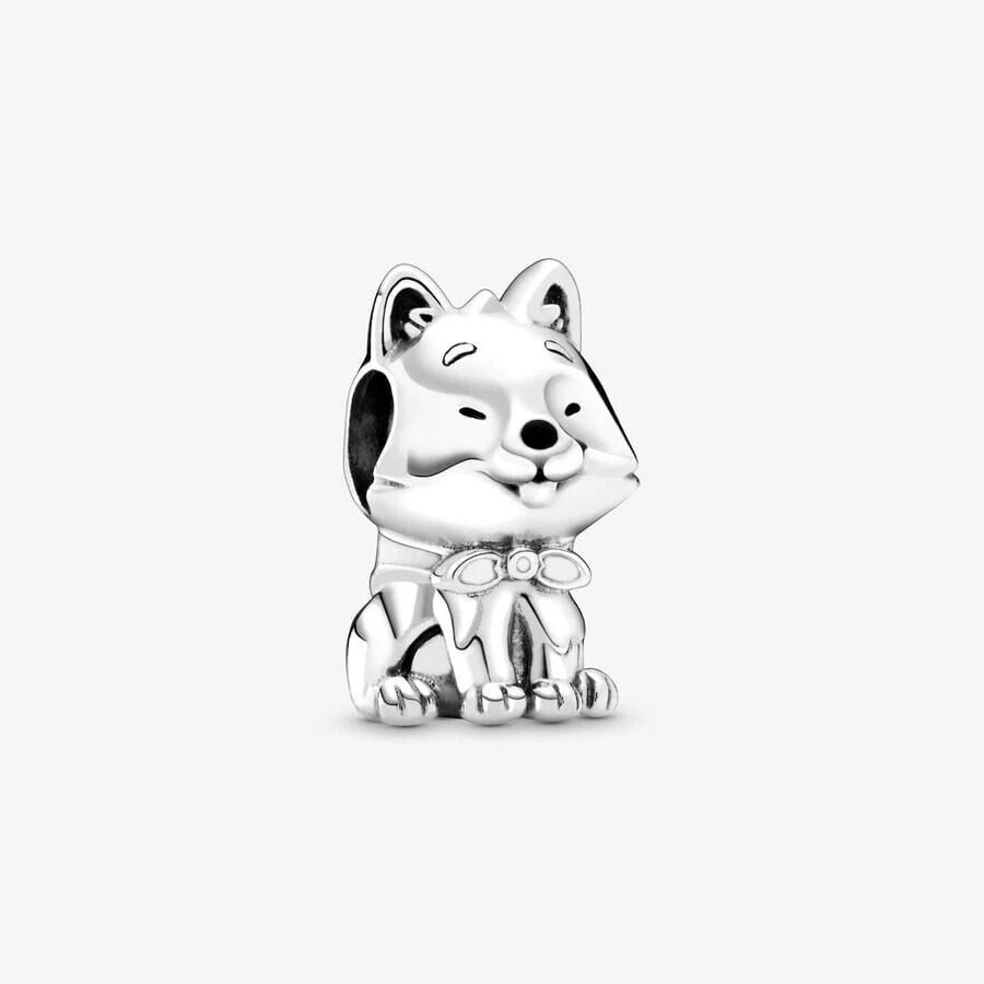 Japenese Akita Dog Sterling Silver Charm — Gift for Her | Pandora Compatible Charm Bracelet