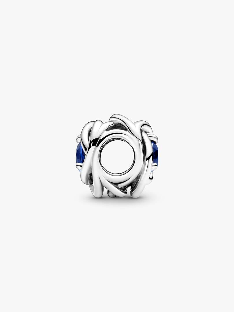 S925 Birthstone Eternity Circle Months Sterling Silver Charm Collection | Personalised Jewellery Gift | Bracelet Charm
