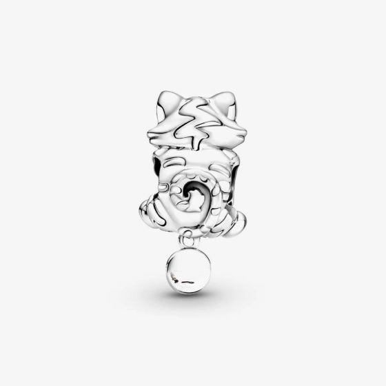 Kitten Yarn & Ball S925 Hallmarked Sterling Silver Charm | Cute Animal Jewellery Gift for Her | S925 Hallmarked Bracelet Charm