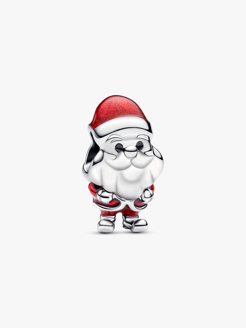 Playful Santa Charm S925 Sterling Silver