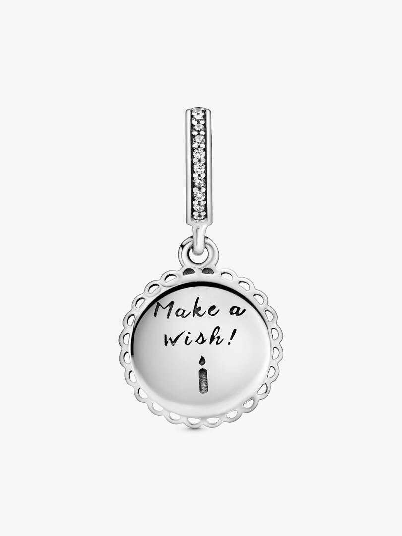 Birthday Cake Dangle Charm Hallmarked S925 Sterling Silver | Celebration Jewellery Gift for Her | S925 Hallmarked Bracelet Charm