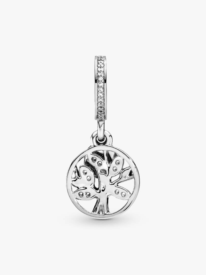 Family Tree Dangle Charm S925 Sterling Silver