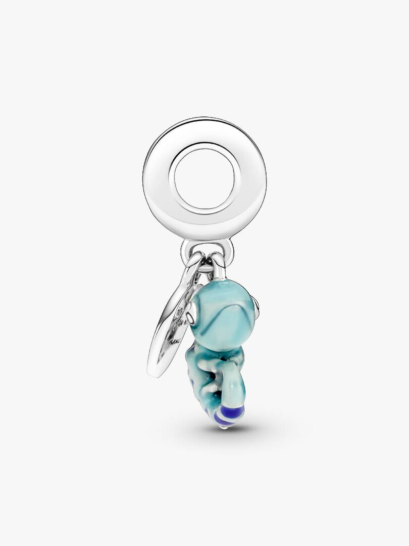 Chameleon Dangle Charm Hallmarked S925 Sterling Silver | Colour Changing Animal Jewellery Gift | S925 Hallmarked Bracelet Charm