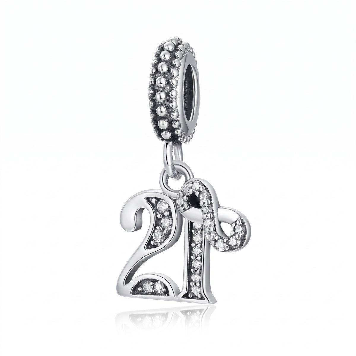 Birthday Number (13th,15th,16th,18th,21st,30th,40th,50th,60th,70th) Dangle Charm Collection | S925 Bracelet Charm