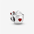 Cocoa & Candy Cane Charm Hallmarked S925 Sterling Silver