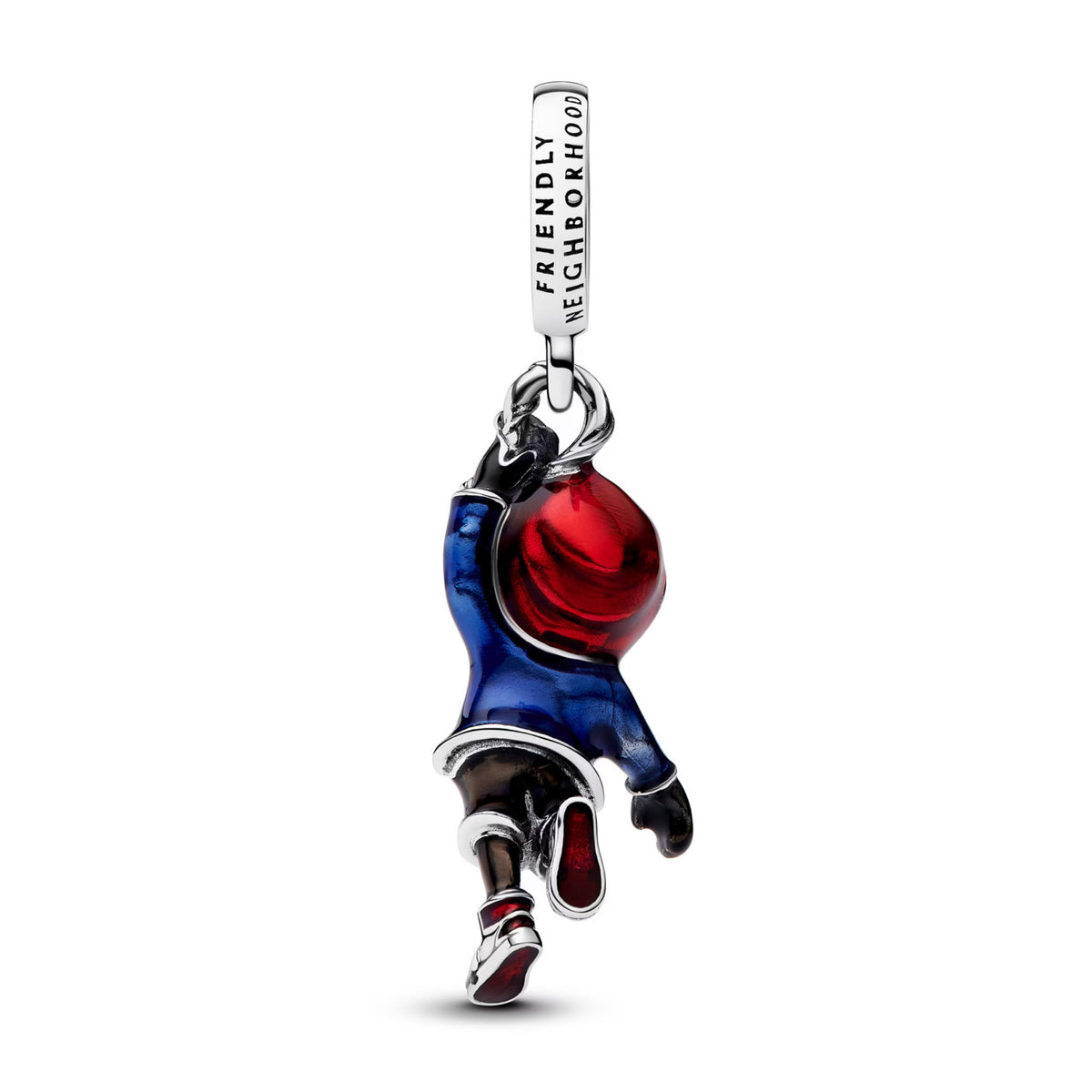 Marvel Spider-Man Miles Morales Dangle Charm S925 Sterling Silver