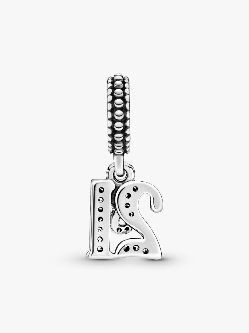 21st Birthday Dangle Charm Hallmarked S925 Sterling Silver | Milestone Jewellery Gift for Her | S925 Hallmarked Bracelet Charm