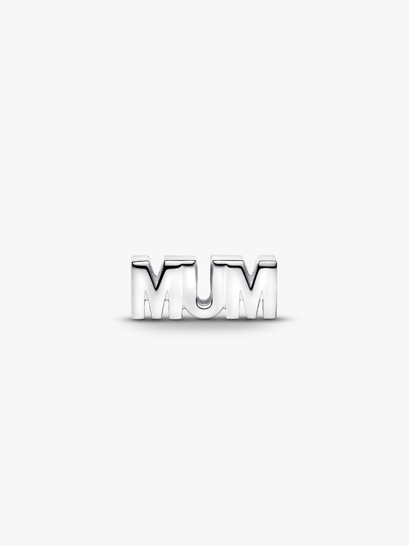 Reversible Mum Charm Sterling Silver S925 Hallmarked Bracelet Charm | Gift for Her