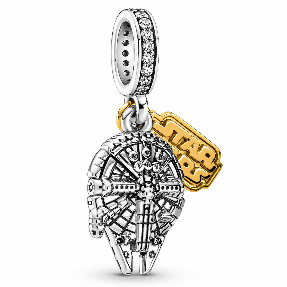 Star Wars Millennium Falcon Dangle Charm S925 Sterling Silver