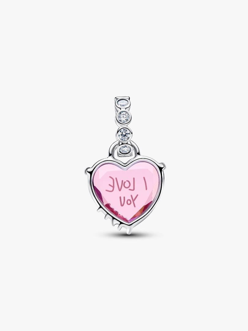 I Love you Mum Dangle Charm Sterling Silver S925 Hallmarked Bracelet Charm | Gift for Her