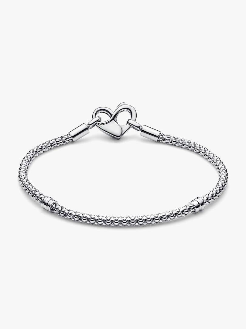 Studded Chain Bracelet Sterling Silver S925 Hallmarked Bracelet | Gift for Her