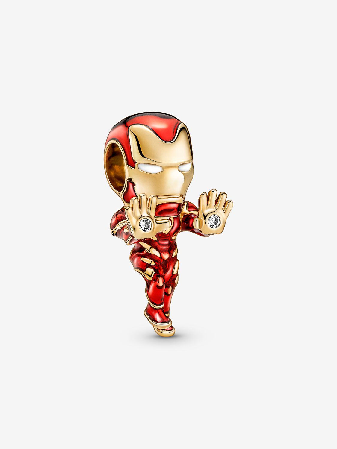 Marvel The Avengers Iron Man Charm Hallmarked S925 Sterling Silver
