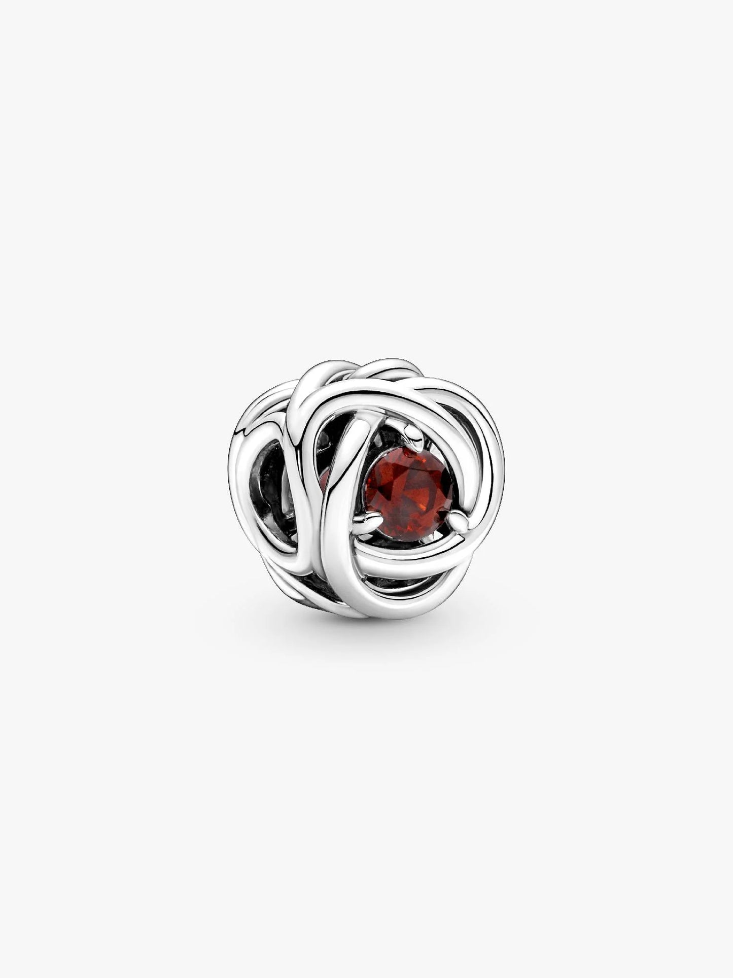 S925 Birthstone Eternity Circle Months Sterling Silver Charm Collection | Personalised Jewellery Gift | Bracelet Charm