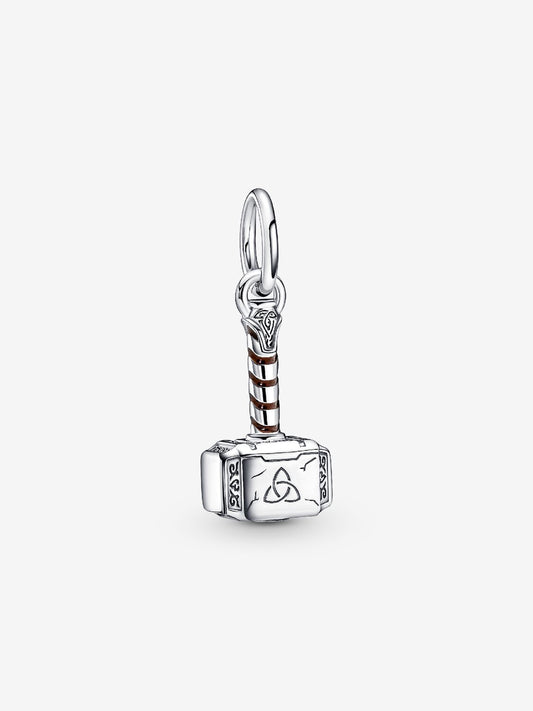 Marvel The Avengers Thor's Hammer Dangle Charm Hallmarked S925 Sterling Silver