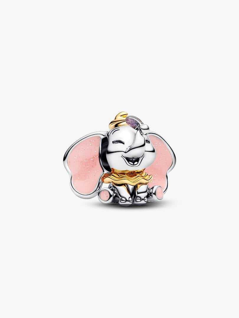 Disney Dumbo Charm Two Tone S925 Sterling Silver