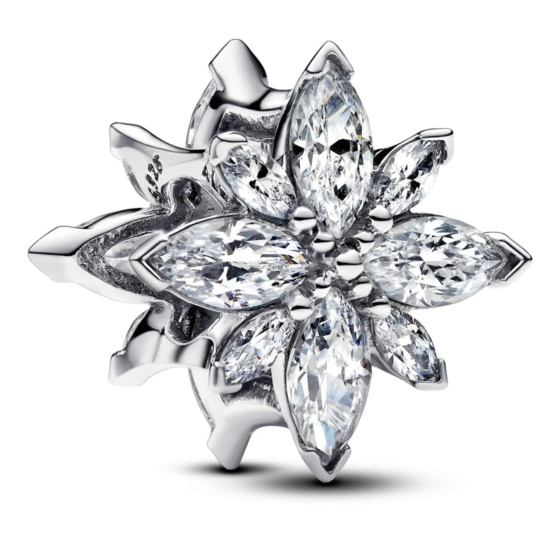 Sparkling North Star Charm Hallmarked S925 Sterling Silver