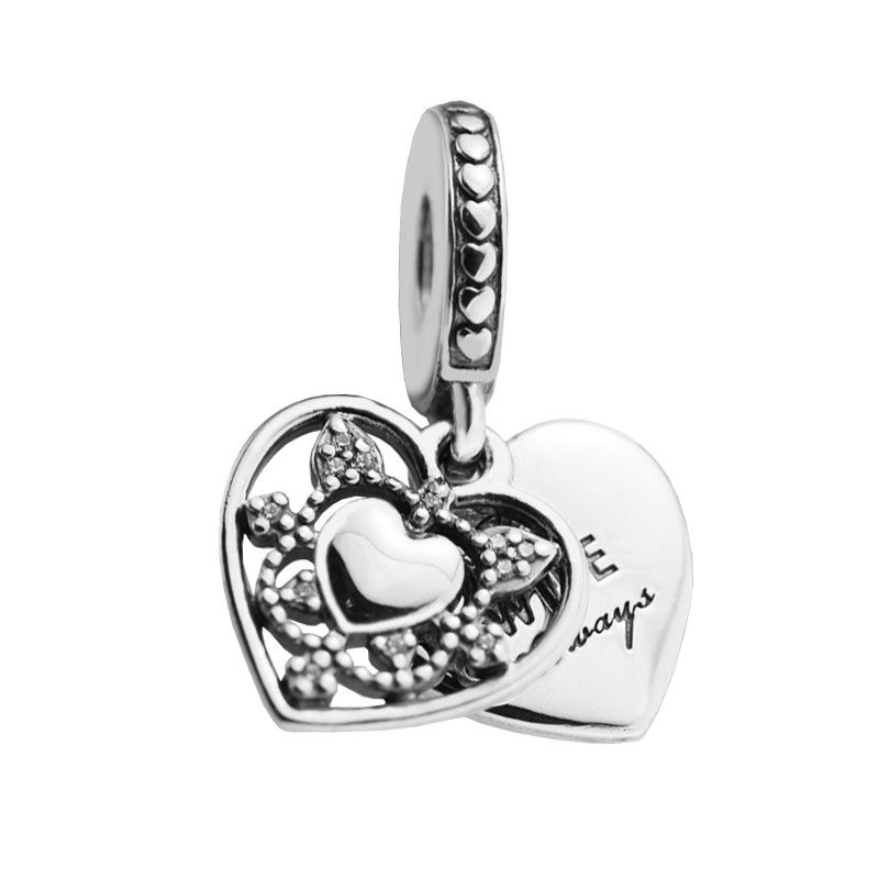 Always My Wife Dangle Charm Hallmarked S925 Sterling Silver