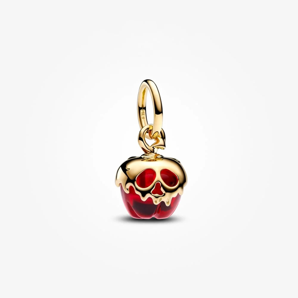 Disney Villains Evil Queen Apple Dangle Charm S925 Sterling Silver