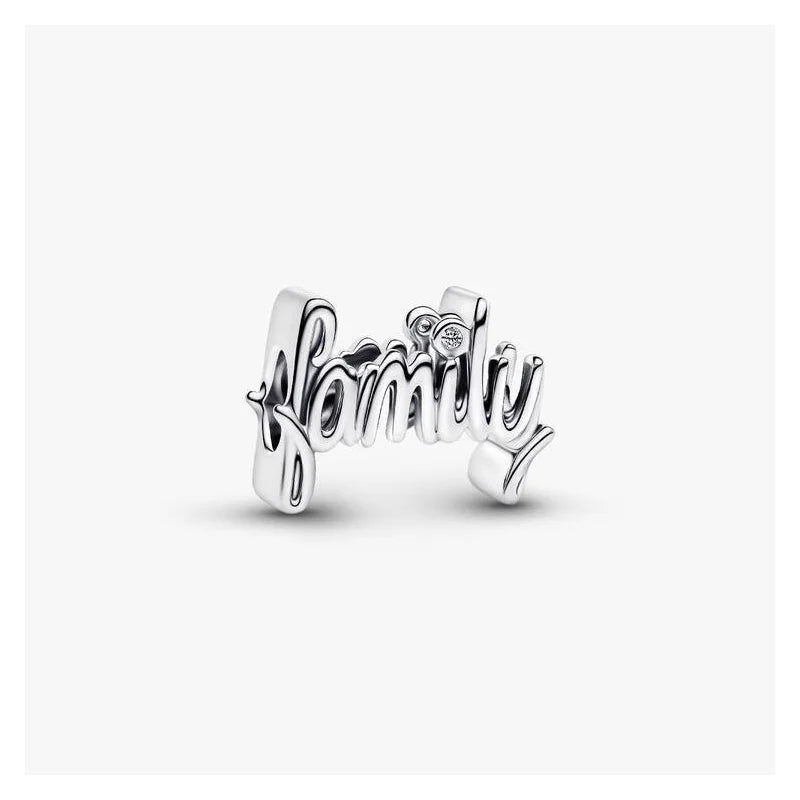 Handwritten Family Charm S925 Sterling Silver