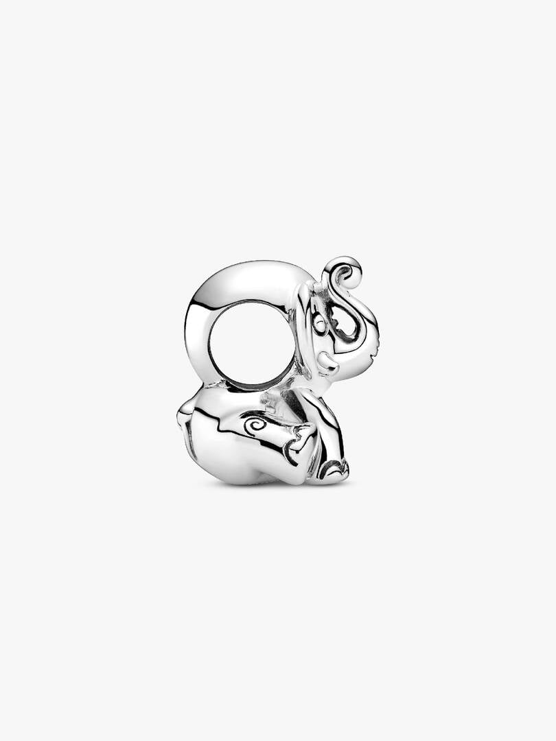 Elephant Sterling Silver Charm | Cute Animal Gift for Her | S925 Hallmarked Bracelet Charm
