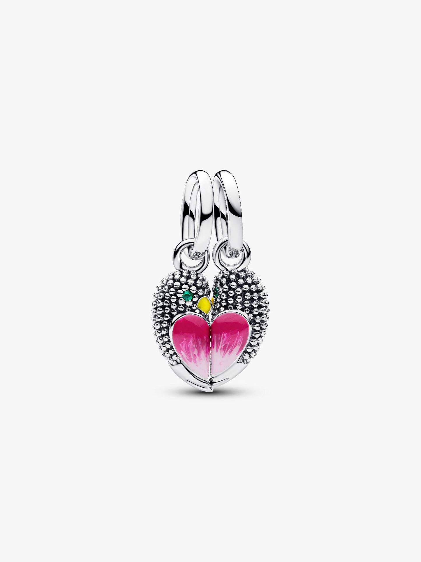 Love Birds Splittable Dangle Charm Sterling Silver S925 — Gift for Her | Pandora Compatible Bracelet Charm