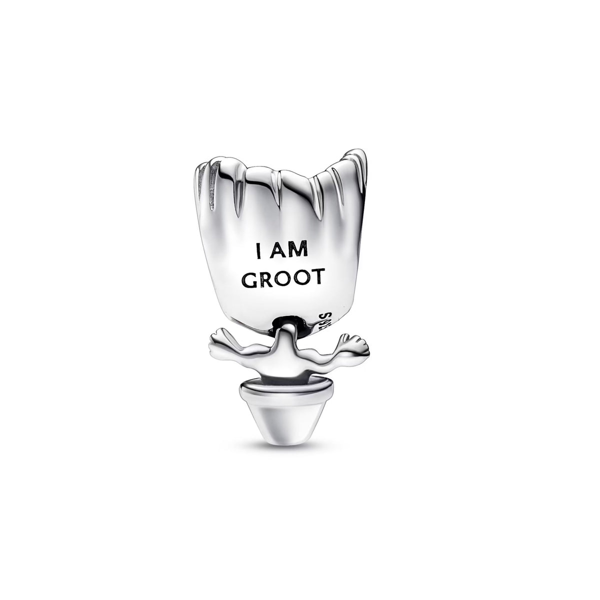Marvel Guardians of the Galaxy Dancing Groot Charm S925 Sterling Silver
