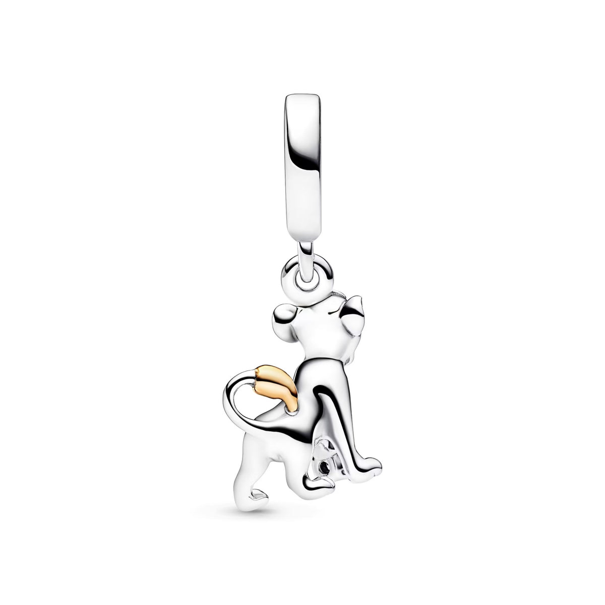 Disney 100th Anniversary Simba Dangle Charm S925 Sterling Silver