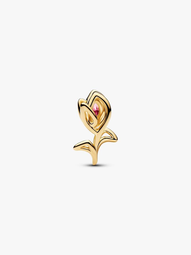 Tulip Openwork Charm Sterling Silver S925 Hallmarked Bracelet Charm | Gift for Her