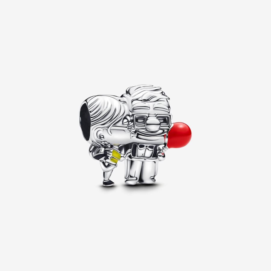 Pixar Up Carl & Ellie Charm Hallmarked S925 Sterling Silver