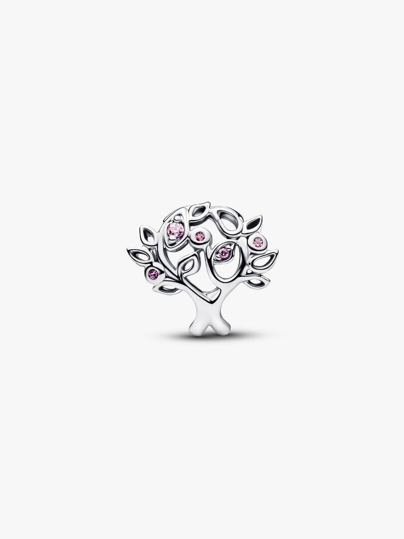 Family Tree Openwork Charm Sterling Silver S925 Hallmarked Bracelet Charm | Gift for Her