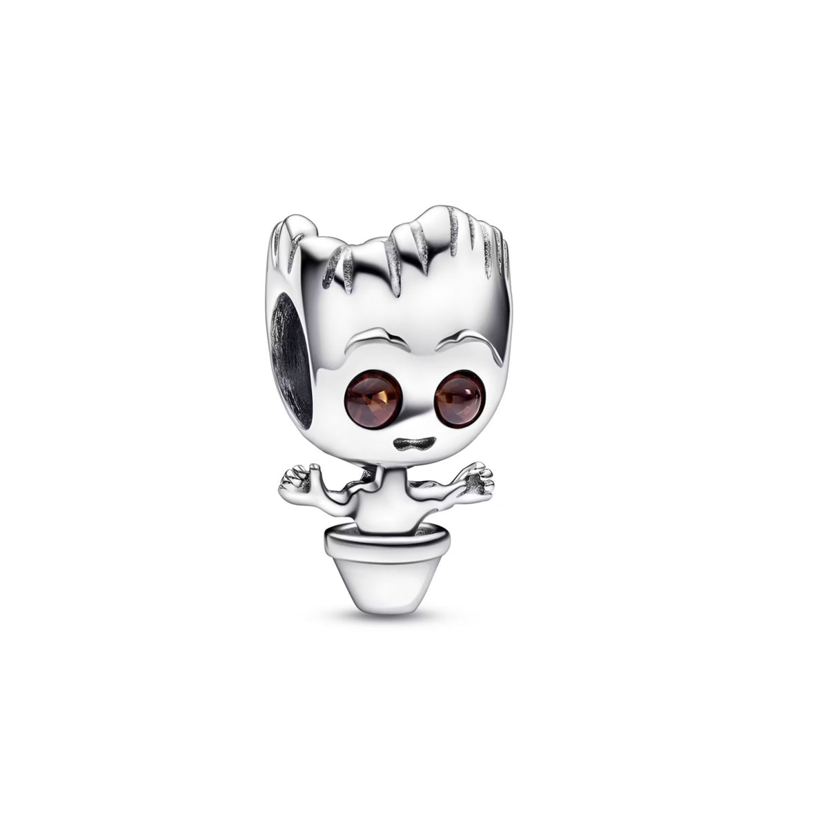 Marvel Guardians of the Galaxy Dancing Groot Charm S925 Sterling Silver