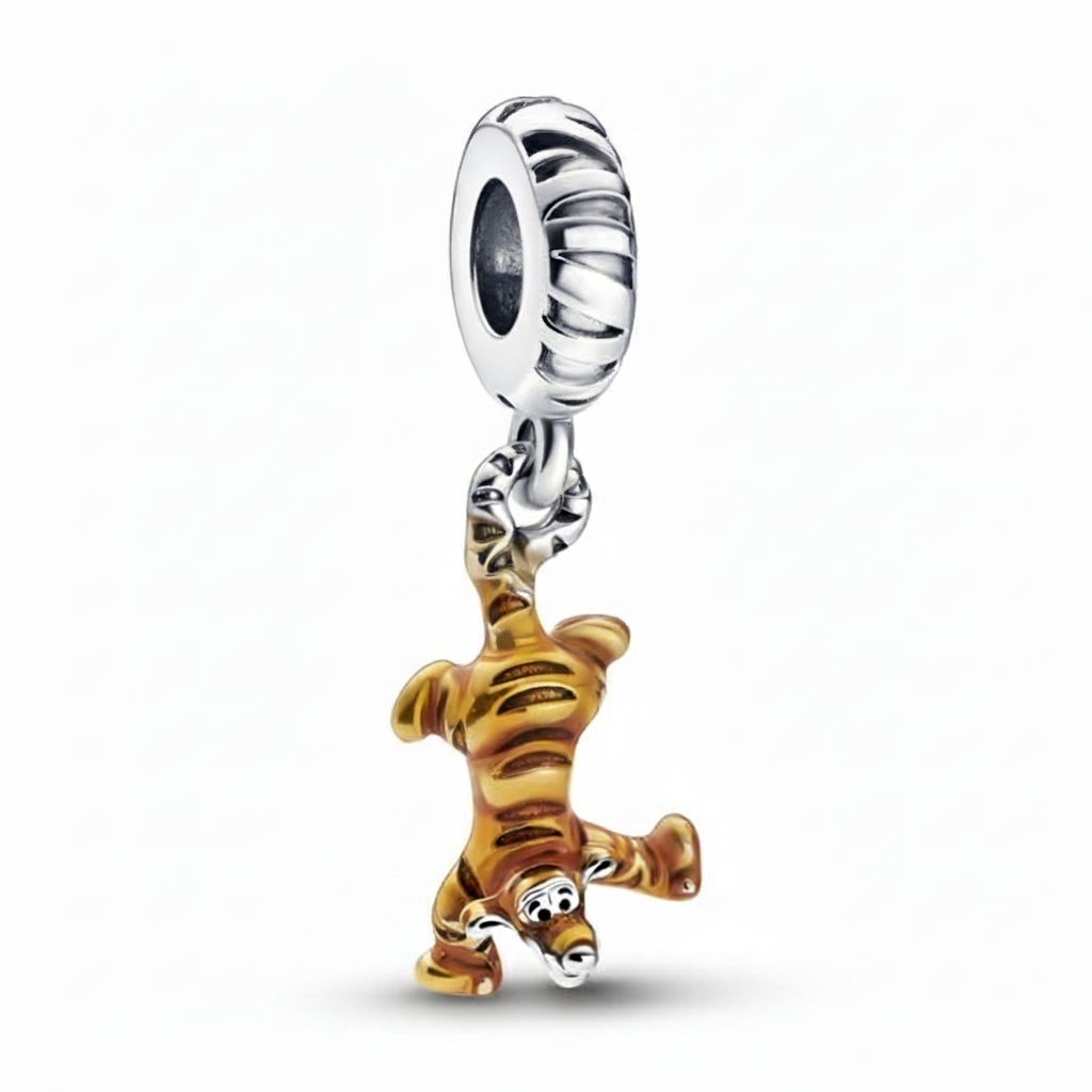 Disney Winnie The Pooh Tiger Dangle Charm S925 Sterling Silver