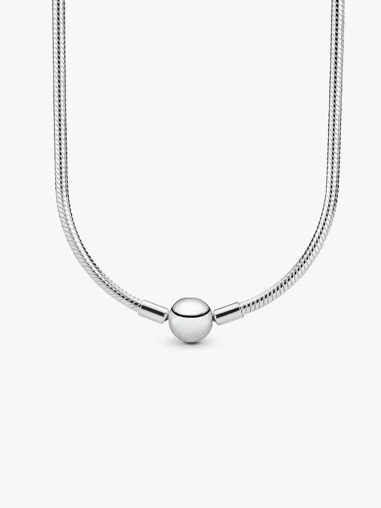 Moments Snake Chain Necklace Sterling Silver S925 Hallmarked | Gift for Her