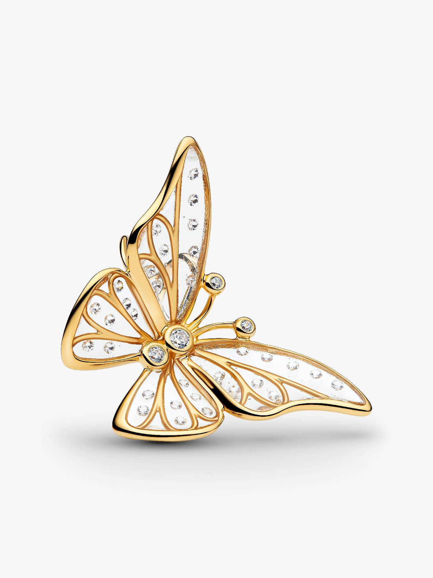 Oversized Butterfly Openwork Charm Sterling Silver S925 Hallmarked Bracelet Charm | Gift for Her