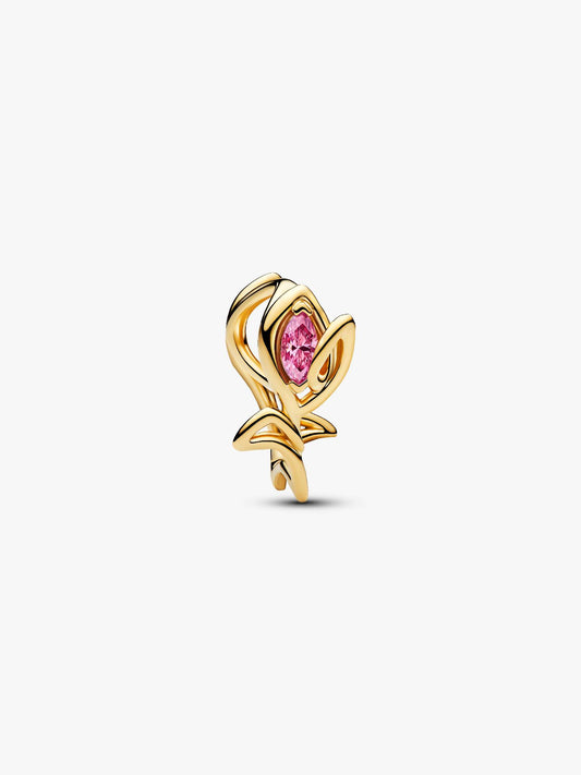 Tulip Openwork Charm Sterling Silver S925 Hallmarked Bracelet Charm | Gift for Her