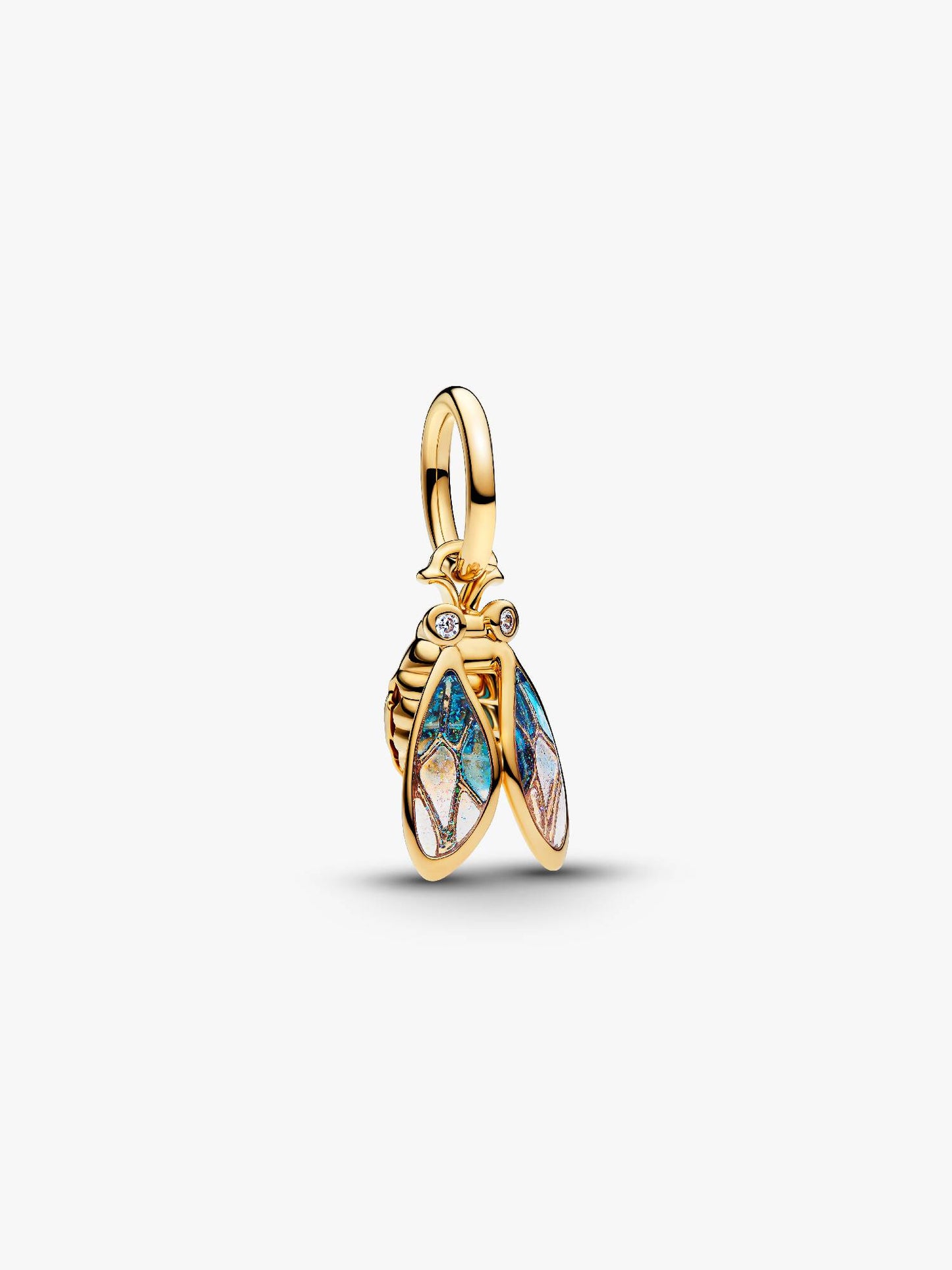 Cicada Dangle Charm Sterling Silver S925 Hallmarked Bracelet Charm | Gift for Her
